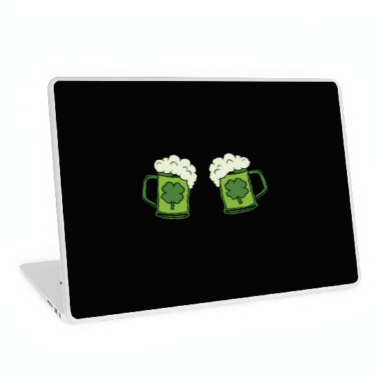Drinking Green Beer Boobs Shamrock Irish Patric Laptop Skins