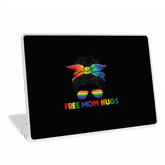 Free Mom Hugs LGBT Pride Free Brother Hugs Laptop Skins