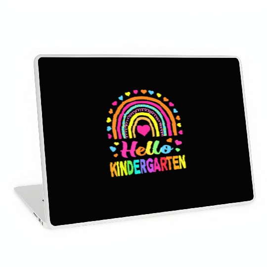 Back to School Hello Kindergarten Squad Teachers Laptop Skins