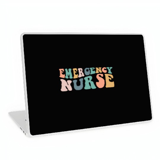 Groovy Er Nurse Emergency Room Nurse School Wo Laptop Skins