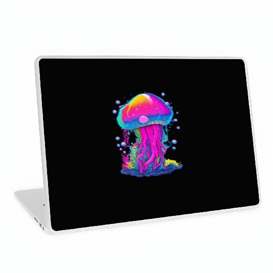 Vibrant Jellyfish Colorful Laptop Skins
