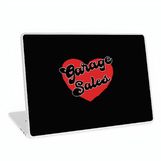 Garage Sales red heart Laptop Skins