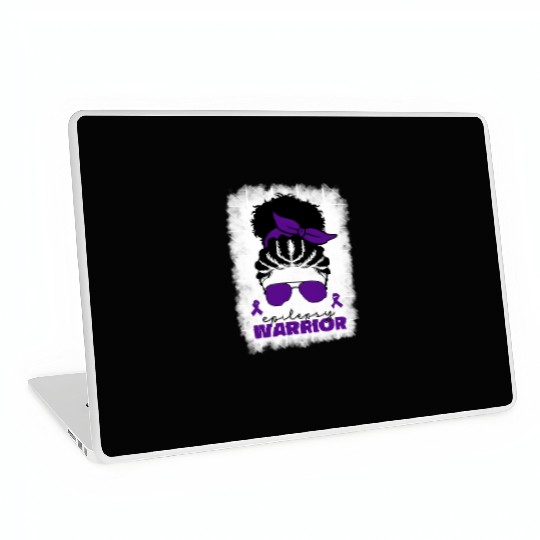 Afro Epilepsy Warrior For Black Epilepsy Awareness Laptop Skins