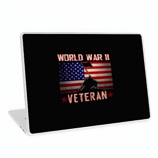 American Patriot Wwii Veteran Military World War 2 Laptop Skins