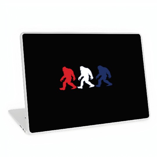 Mysterious Bigfoot Sasquatch Silhouette Design Laptop Skins