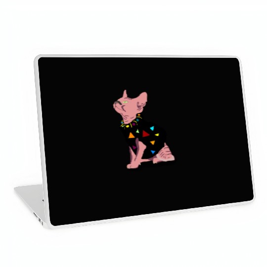 pink cute cat meowed funny meowdy cowboy for you Laptop Skins