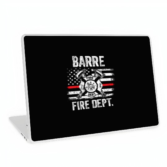 Barre Vermont Fire Dept Thin Red Line Laptop Skins