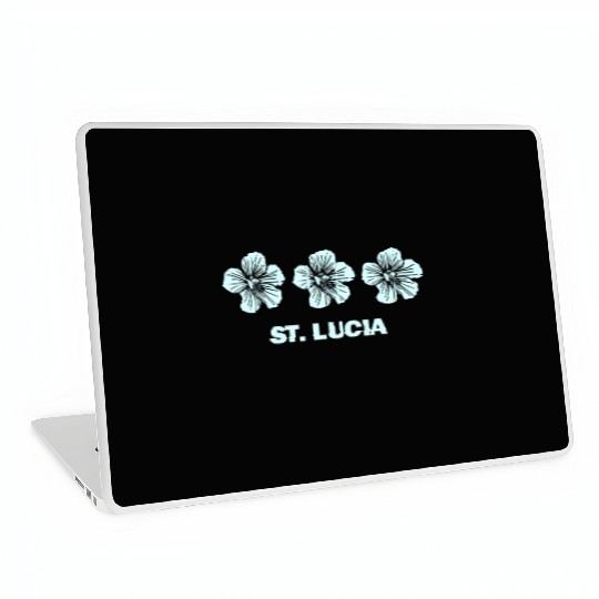 St Lucia Tropical Hibiscus Flower Laptop Skins