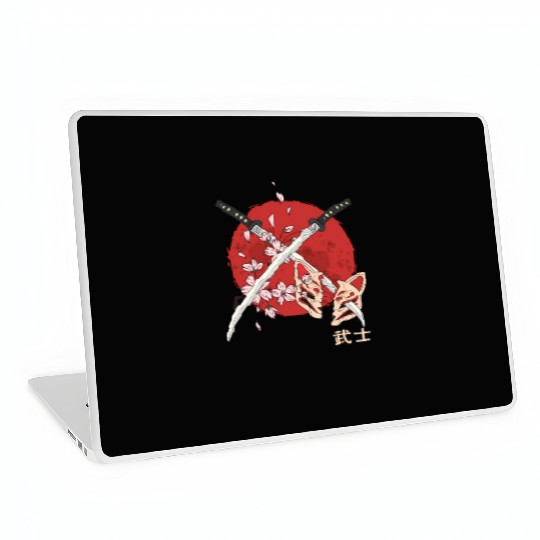 Ancient Japanese Cherry Blossom Samurai Katana Swo Laptop Skins
