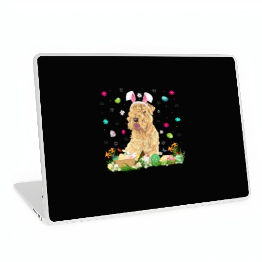 Easter Egg Wheaten Dog Easter Sunday Laptop Skins