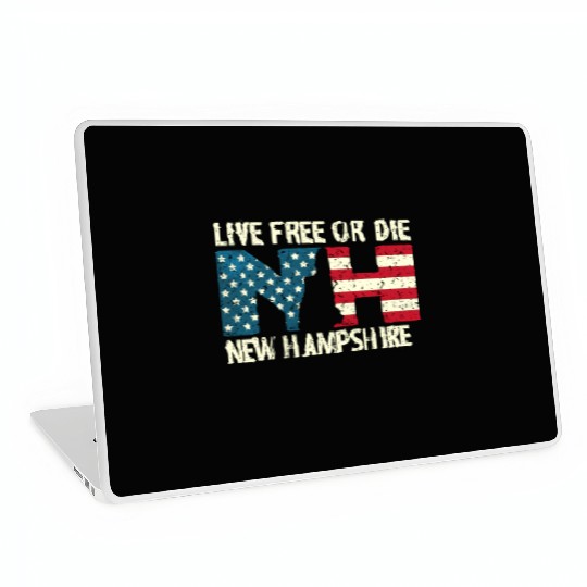 New Hampshire Patriotic Live Free Or Die Product Laptop Skins