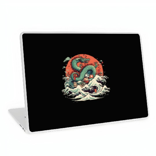 Sushi Dragon Japanesse Kawaii Laptop Skins