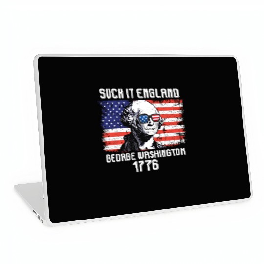 Suck it England George Washington 1776 USA Laptop Skins