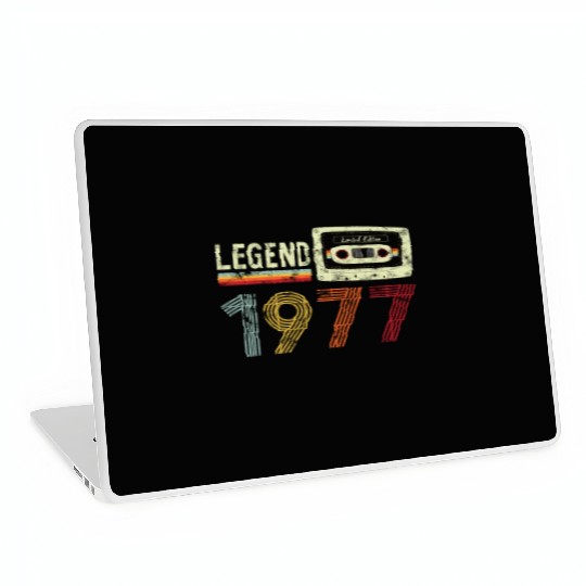 1977 Geburtstag Vintage Cassette Laptop Skins