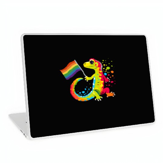 Gay Pride Gecko Laptop Skins