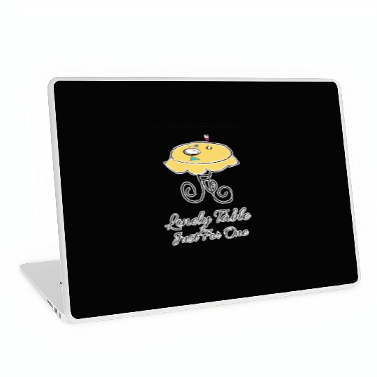 Lonely Table Just Ffor One Laptop Skins
