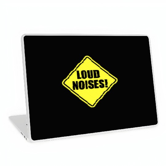 Loud Noises yellow Laptop Skins