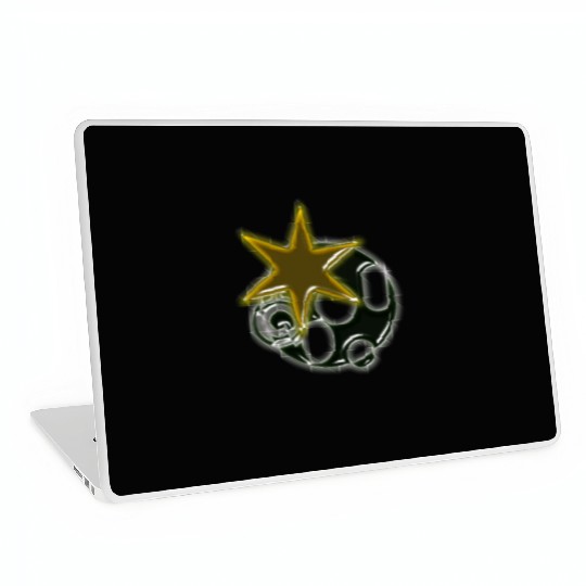 Yellow Star Laptop Skins