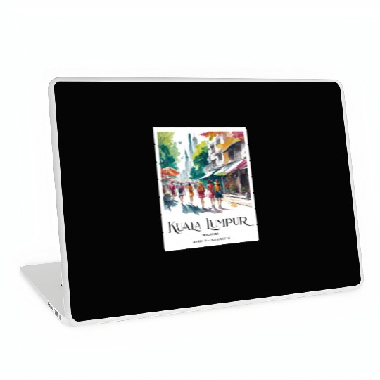 Women walking in streets of Kuala Lumpur Malaysia Laptop Skins