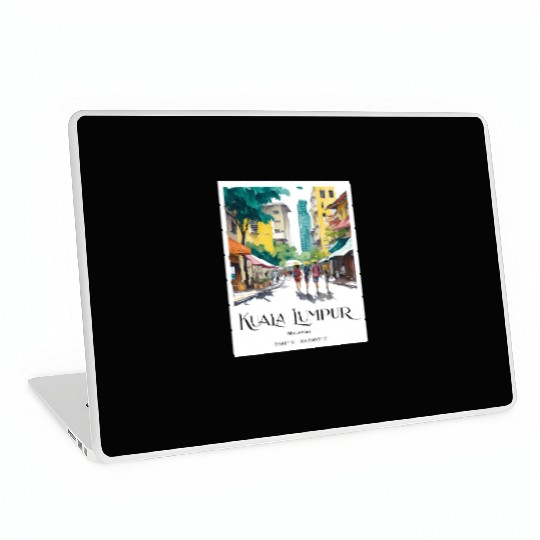 People walking in streets of Kuala Lumpur Malaysia Laptop Skins