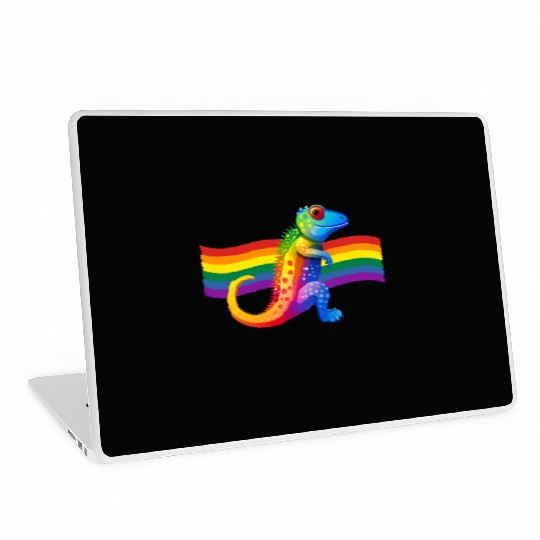 Gay Pride Gecko Laptop Skins