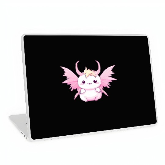 Axolotl Angel & Devil - Design with Horns and Wing Laptop Skins