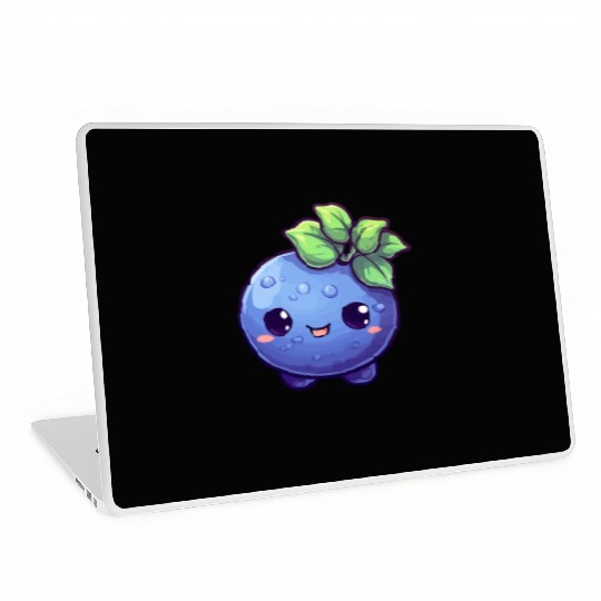 Blueberry kawaii Laptop Skins