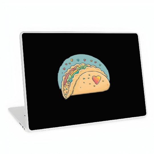 Taco-Lover I Love Tacos Heart Spicy Foodie Laptop Skins