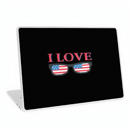I Love America Laptop Skins