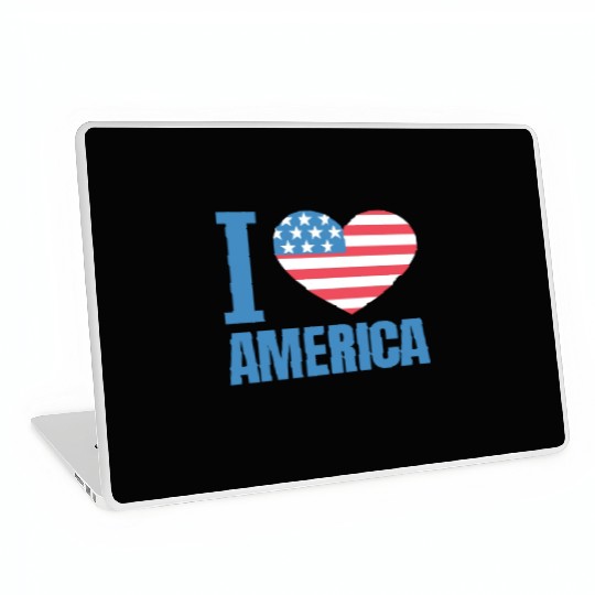 I Love America Laptop Skins