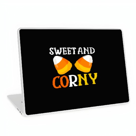 Halloween Design Candy Corn Sweet And Corny Laptop Skins