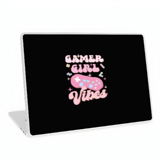 Gamer Girl Vibes, Happy Game Day Laptop Skins