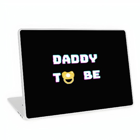 Daddy To Be green Laptop Skins