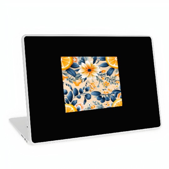 Yellow Lemon Floral Detailed Summer Collection 02 Laptop Skins