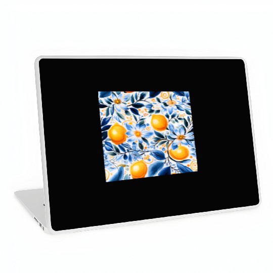 Yellow Lemon Floral Detailed Summer Collection 01 Laptop Skins