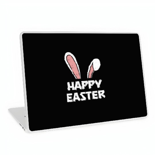 Happy Easter Bunny Rabbit Ears Laptop Skins