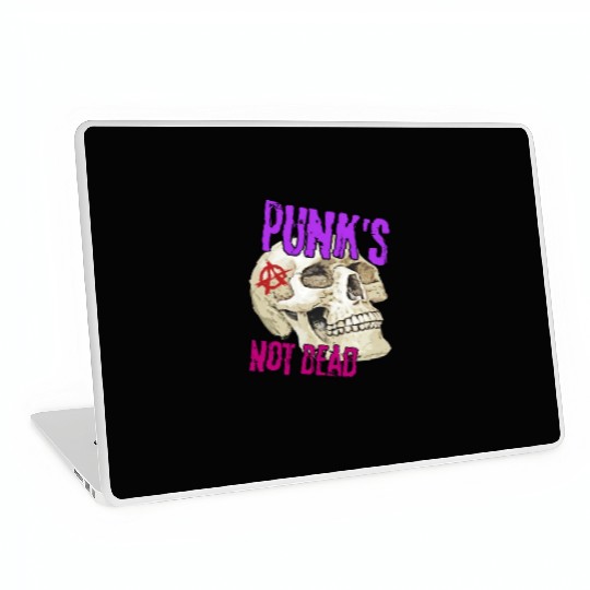 Skull Punk's Not Dead Laptop Skins