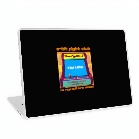 Funny Retro Gaming 80s Arcade 8-Bit Gamer Humor Laptop Skins