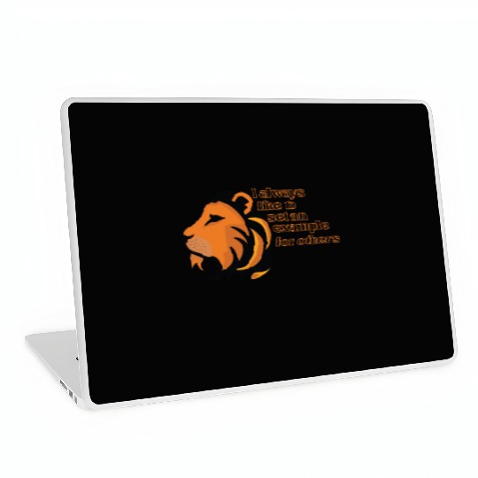 the lion is strong Laptop Skins