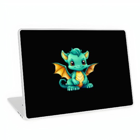 Baby Green Dragon Laptop Skins