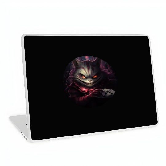 Cheshire Cat Playing Cards Laptop Skins
