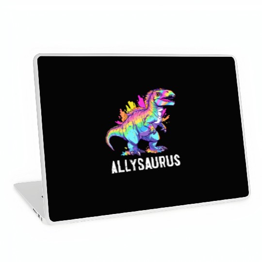 Allysaurus Dinosaur LGBT Community Dino Lover Pun Laptop Skins
