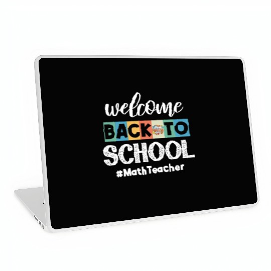 Welcome Back to School Math Teacher Student Cooler Laptop Skins