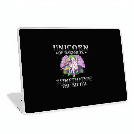 Goth Rock Satan Unicorn Festivals Death Metal Laptop Skins