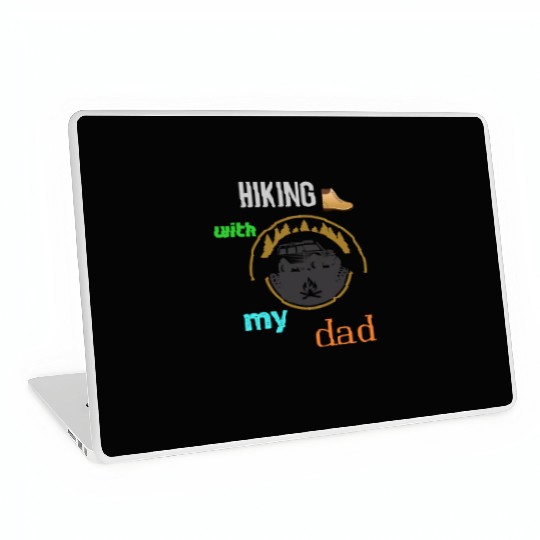 Hiking with dad Laptop Skins