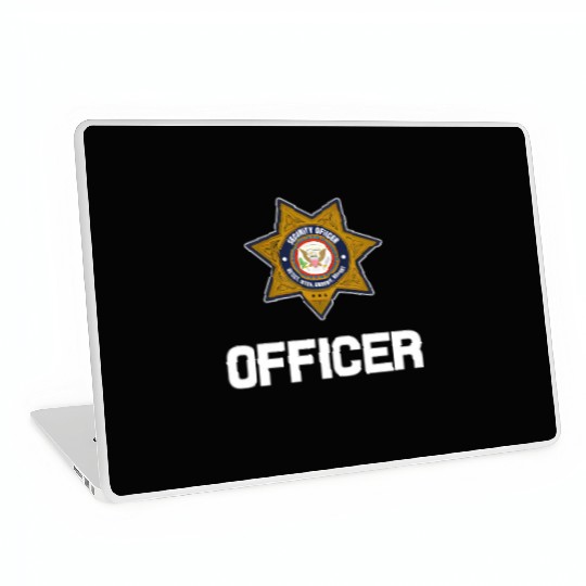 Security Officer Enforcement Badge Police Guards U Laptop Skins