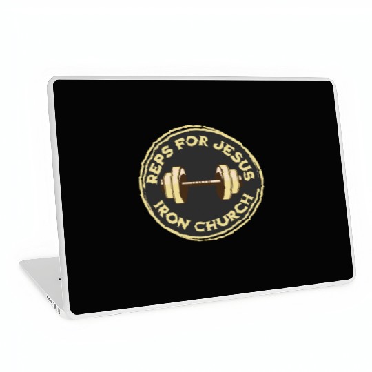 Reps for Jesus Dumbbell Laptop Skins