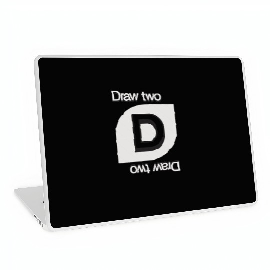 Uno Draw Two Card Laptop Skins