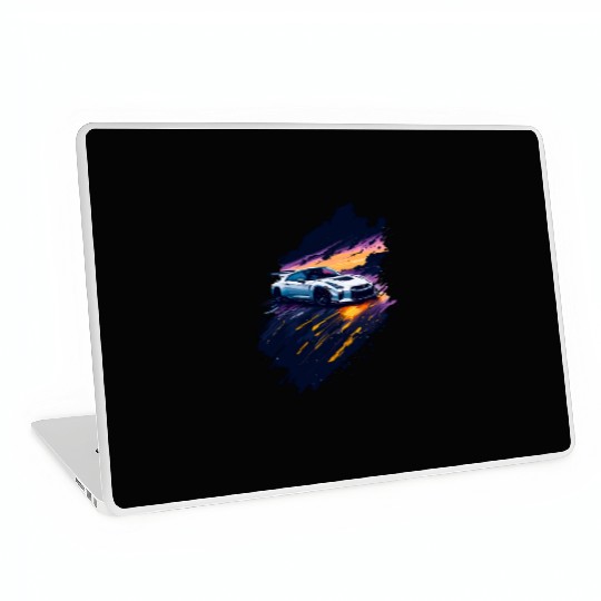 Sports car illustration Laptop Skins