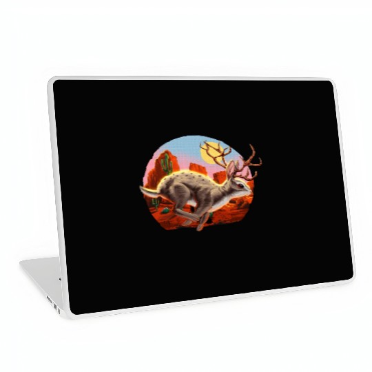 Jackalope Cryptid Rabbit Laptop Skins